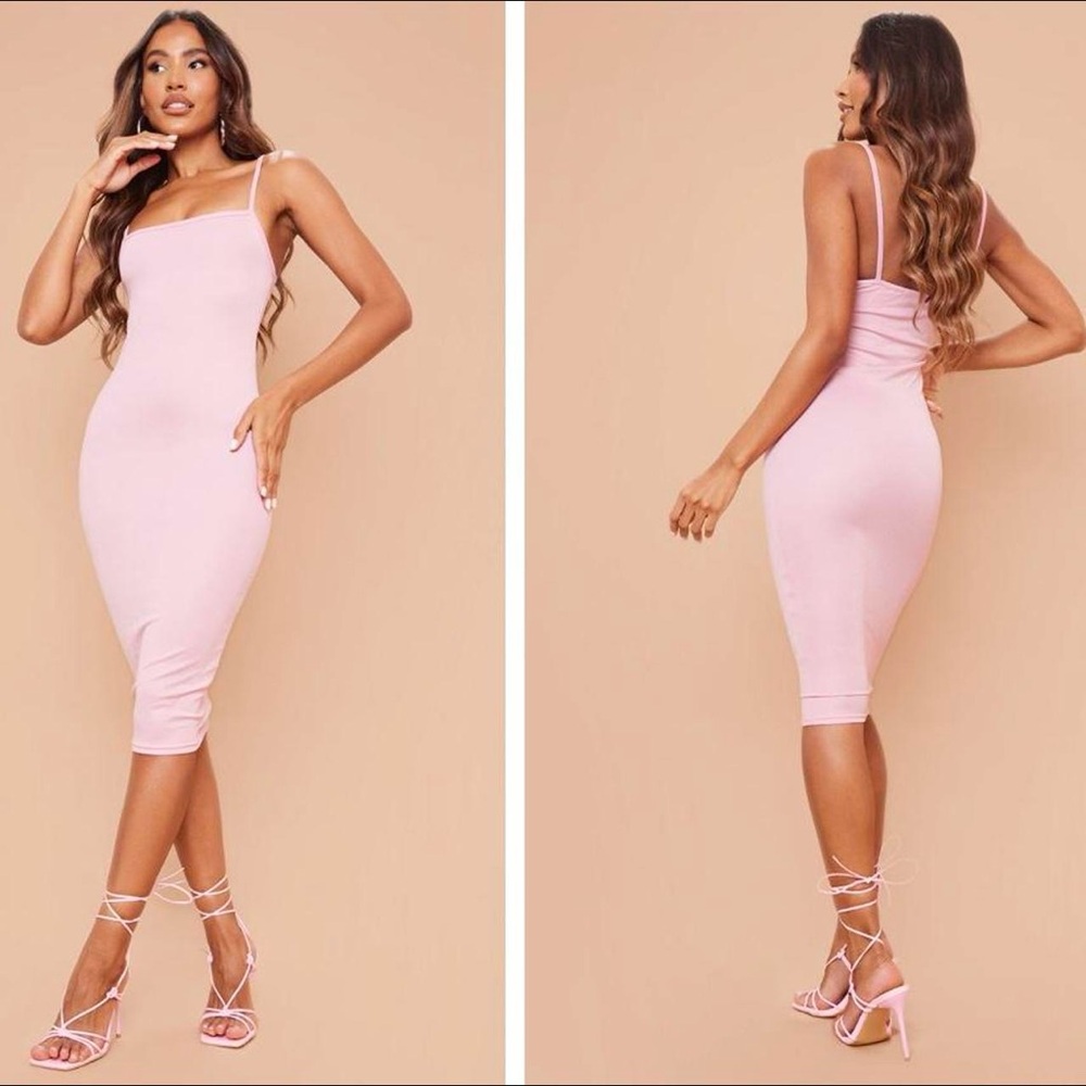 Pretty Little Thing Baby Pink Bodycon Dress